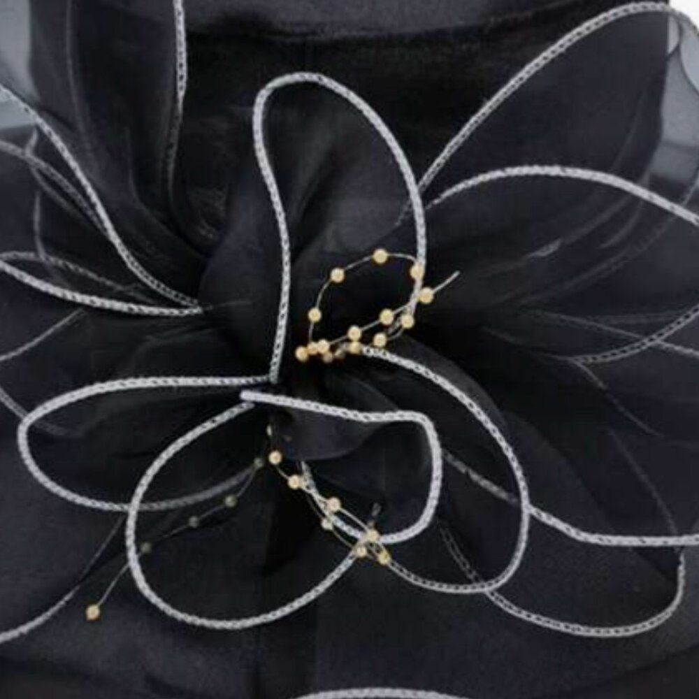🖤 Sheer Black 🖤 Derby Day Hat - Picture 4 of 7